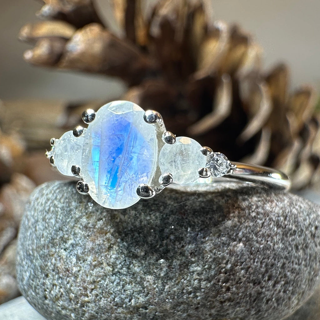 Winter Fire Moonstone Ring | Ring | Wiccan Center