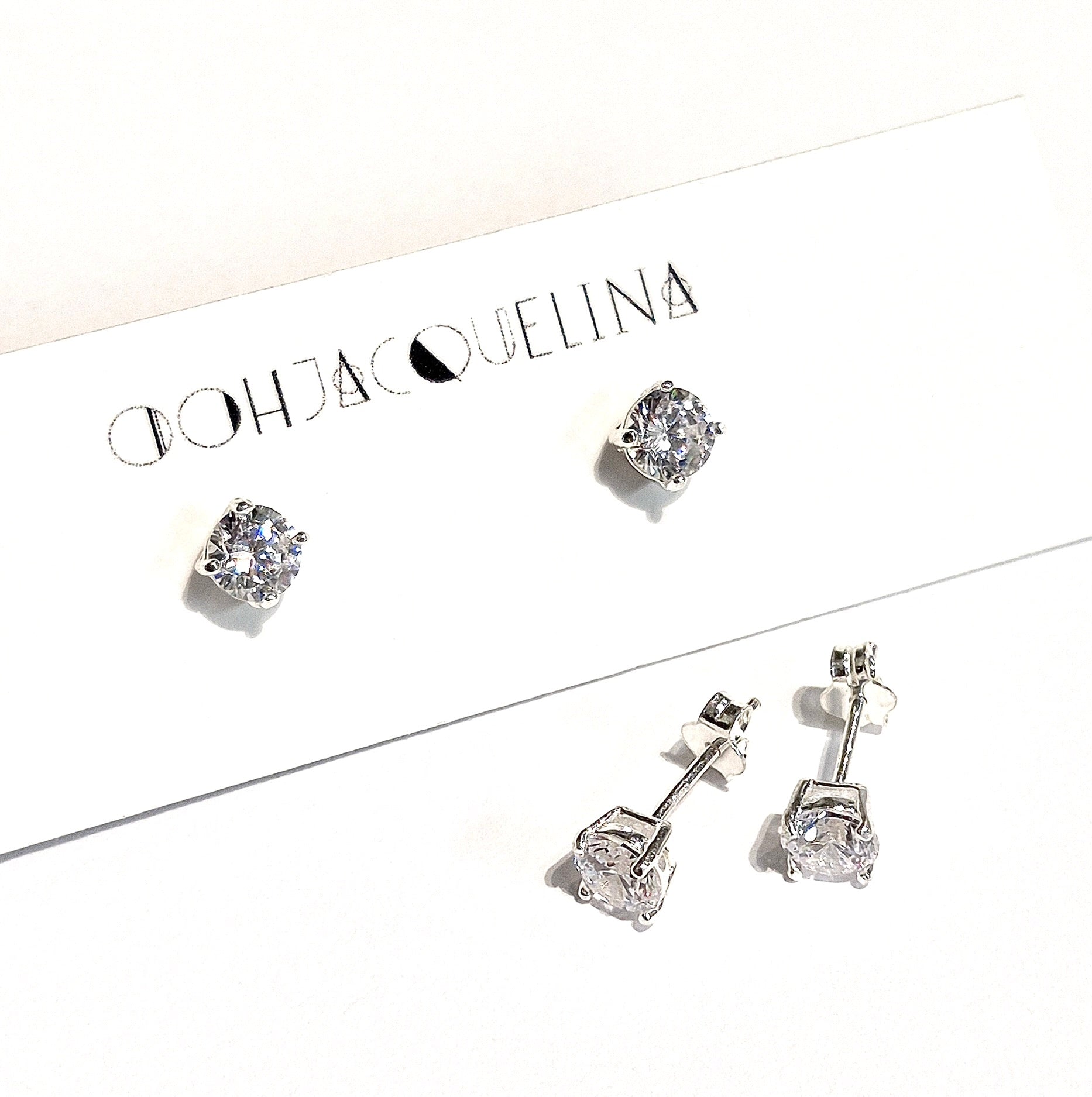 Swarovski Rhinestone "Diamond" Stud Earrings