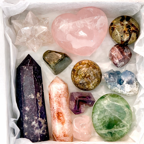 10 LB Mixed Crystal Assortment – Rough & Polished Stones, Palmstones, Tumbles, Carvings & Natural Specimens | | Wiccan Center