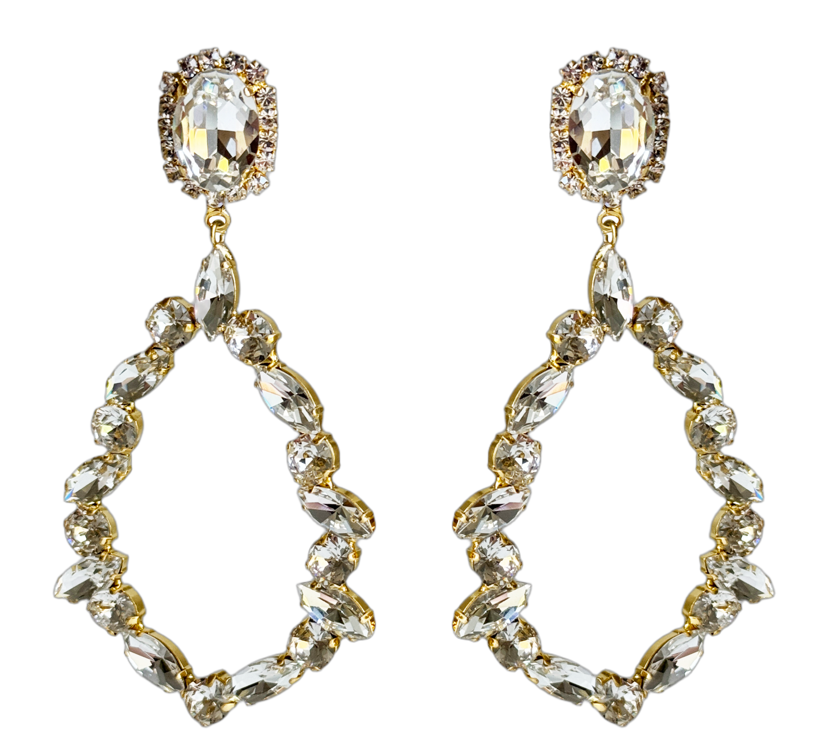 Lizzy Diamond Crystal Chandelier Earrings