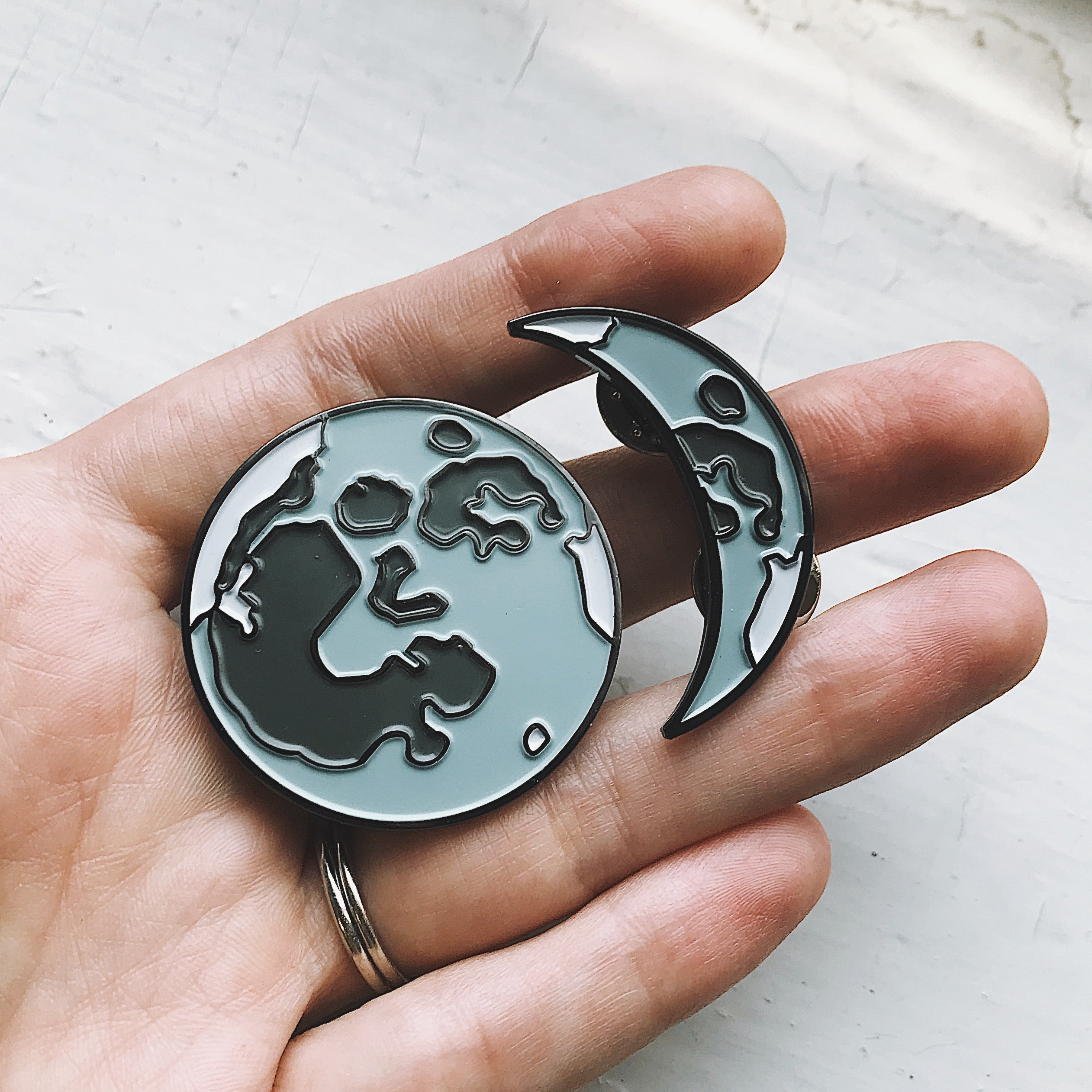 Moon Phases Enamel Pin Set of 5 | Enamel Pin | Wiccan Center