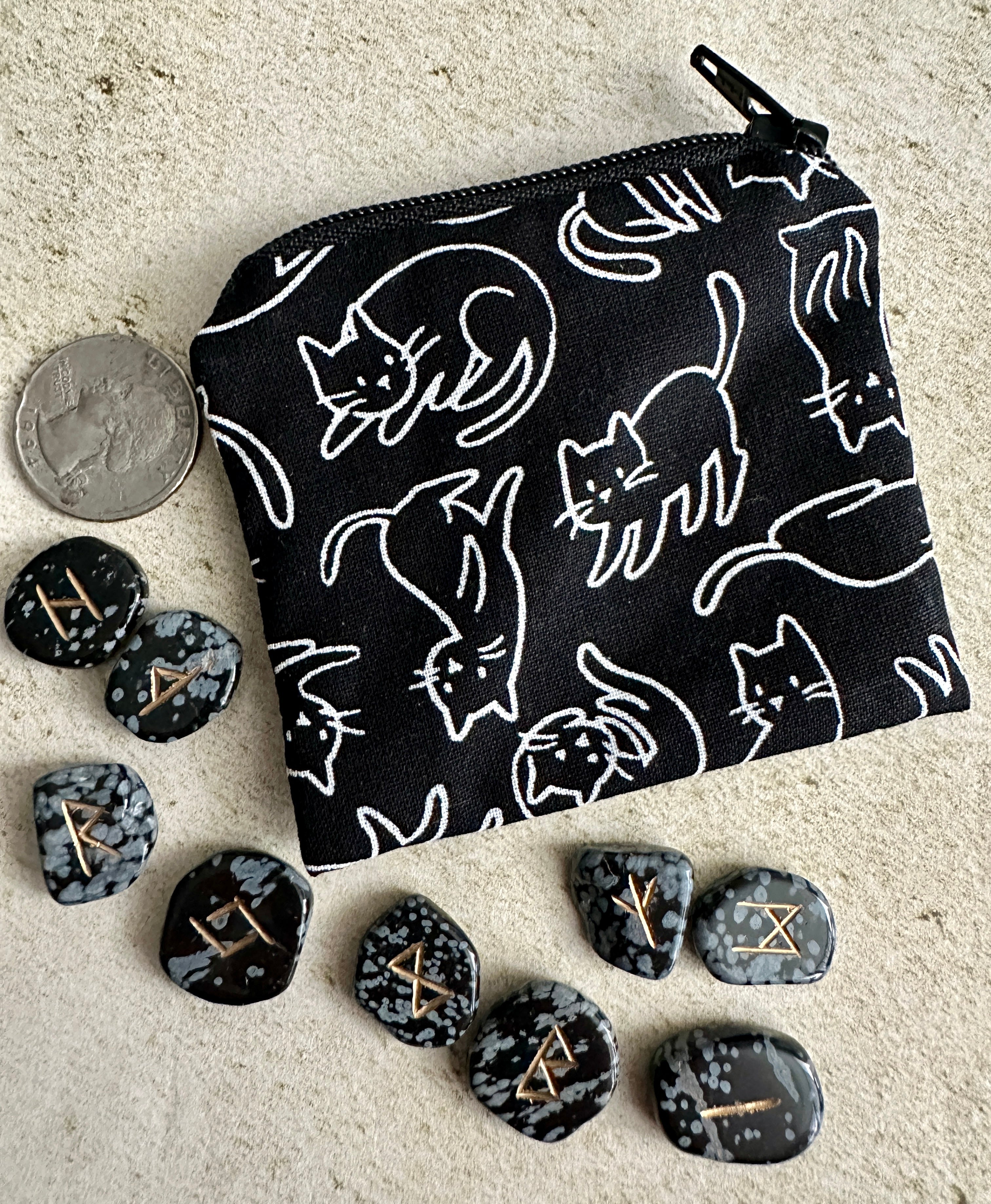 Cats Pendulum Bag - Rune Storage Bag