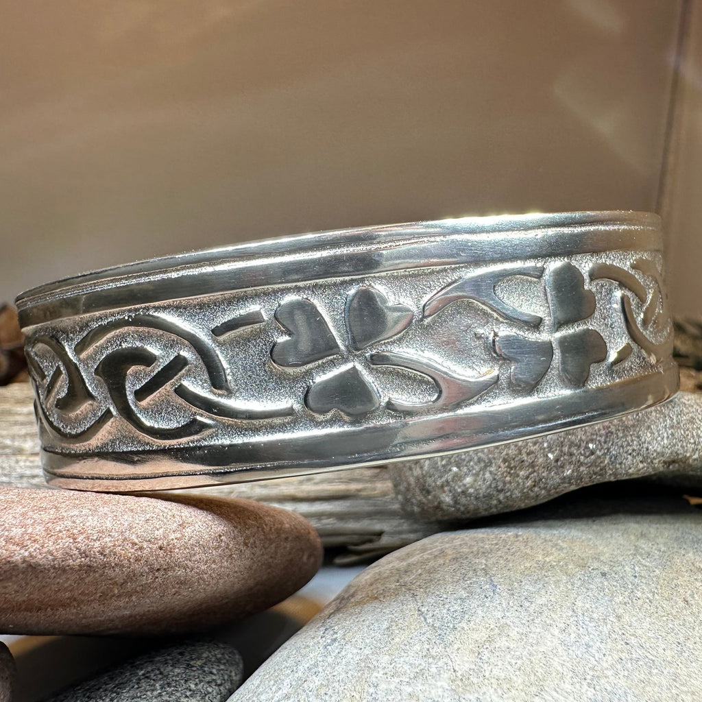 Irish Shamrock Cuff Bracelet | Cuff Bracelet | Wiccan Center