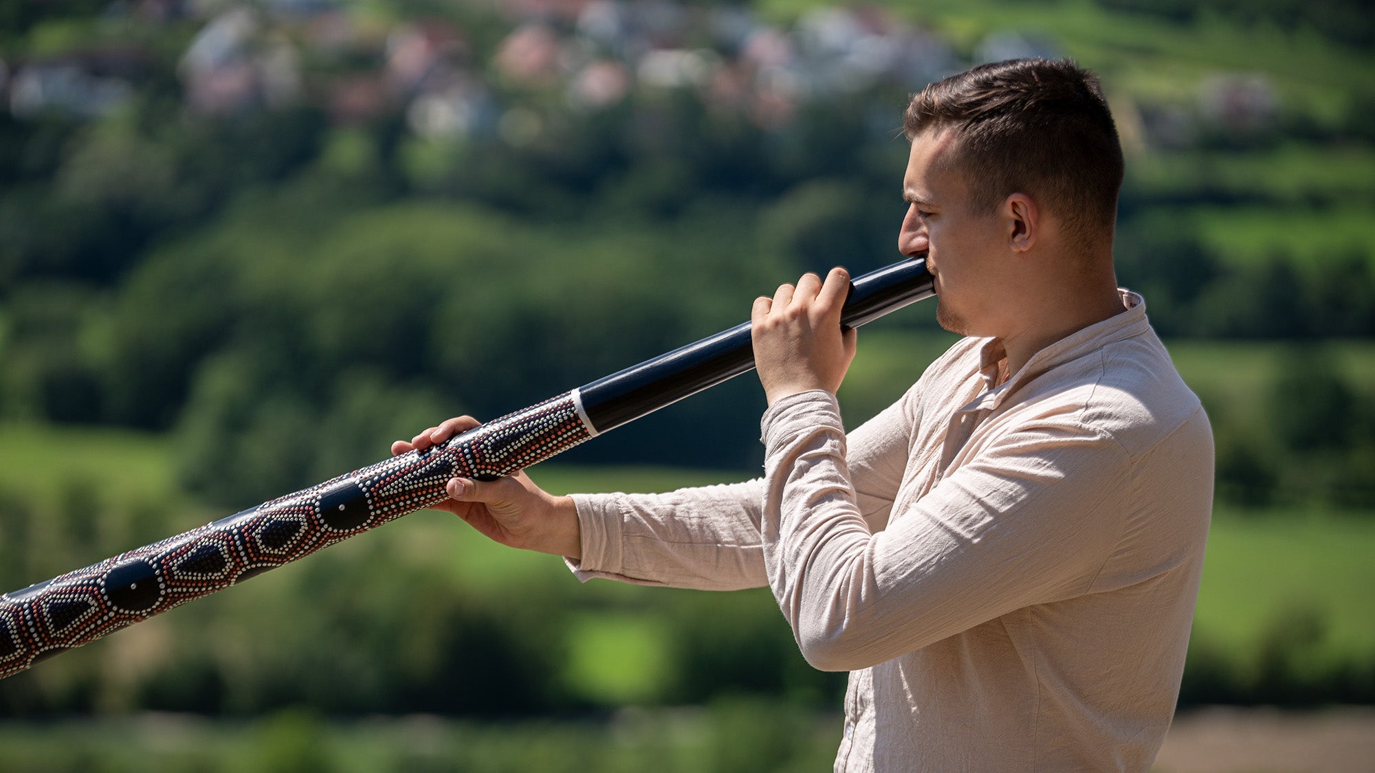 61.2" Sliced Pro Didgeridoo, Tuning E, Black | | Wiccan Center