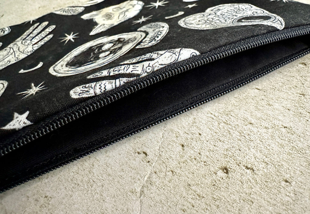Witchy Tarot Card Bag With Zipper - Tarot Deck Storage Bag | | Wiccan Center