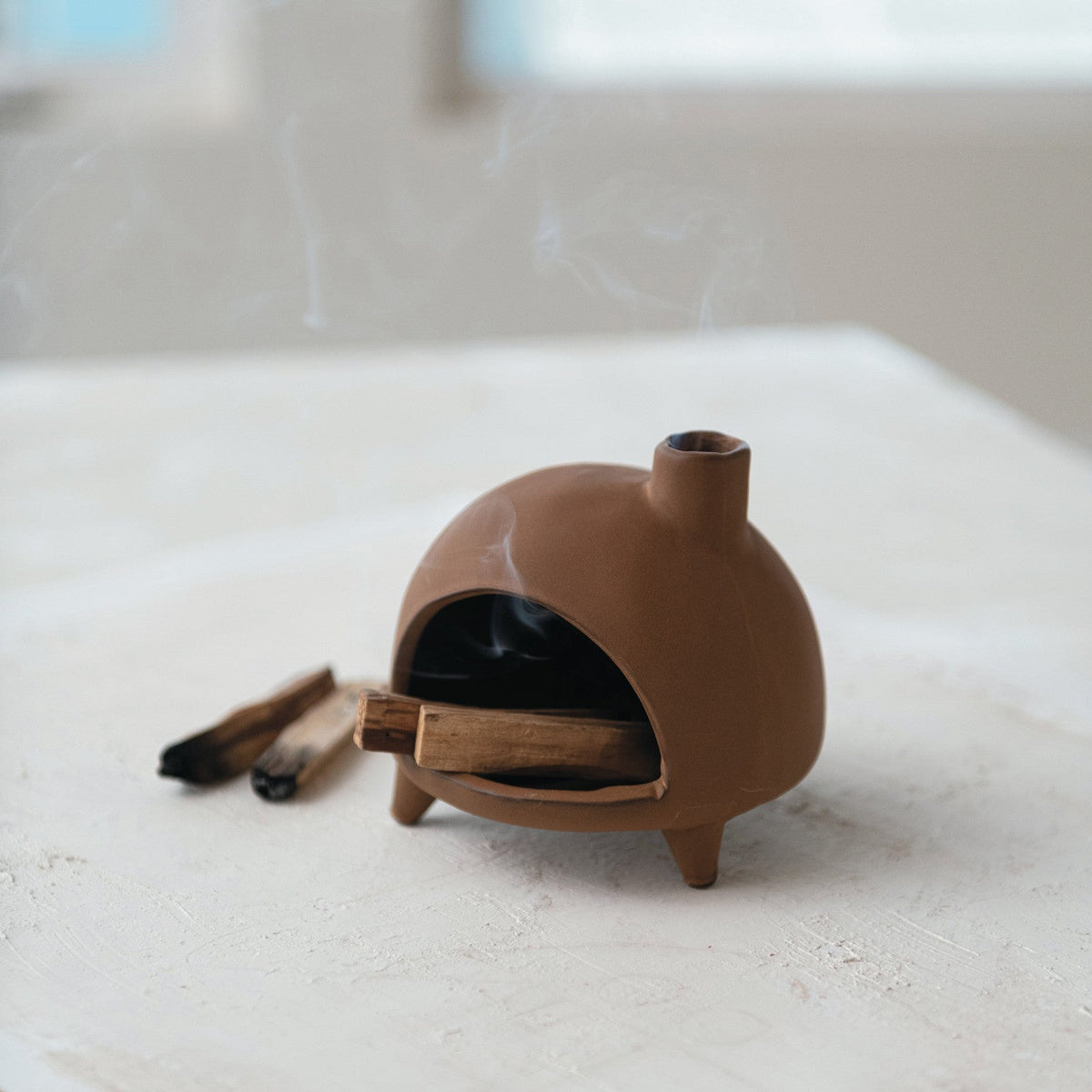 Terracotta Chimney Incense & Smudge Stick Burner | Candles & Accessories | Wiccan Center
