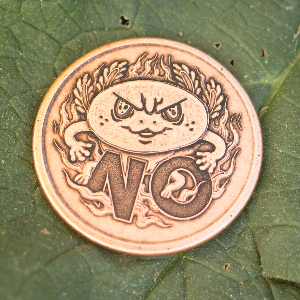 Axolotl Decision Maker Coin in Solid Copper