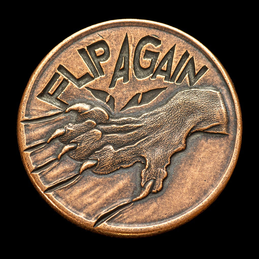 Pet the Cat / Flip Again Copper Decision Maker Coin | Artwork | Wiccan Center