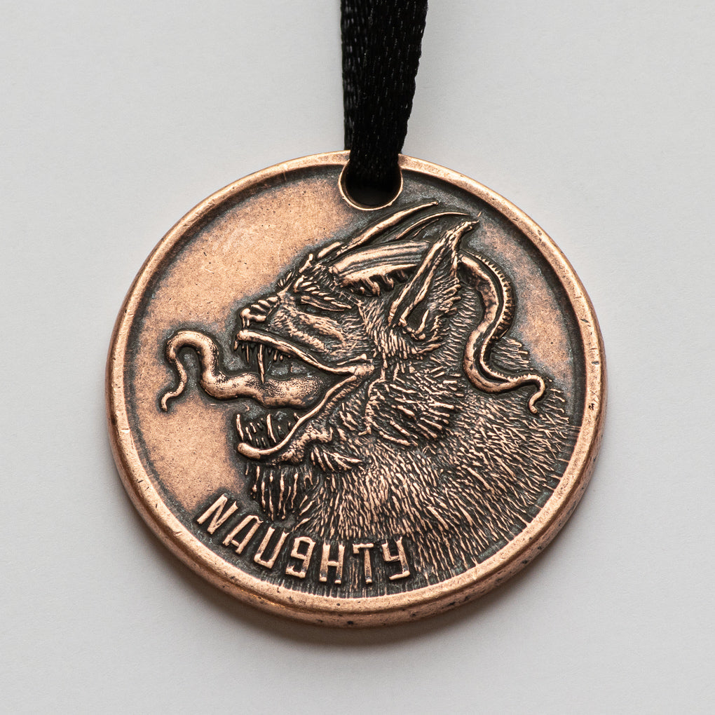 Naughty or Nice Copper Ornament | Holiday Ornaments | Wiccan Center