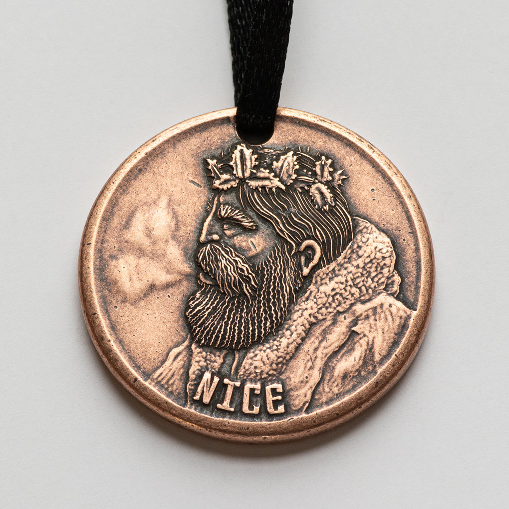 Naughty or Nice Copper Ornament | Holiday Ornaments | Wiccan Center