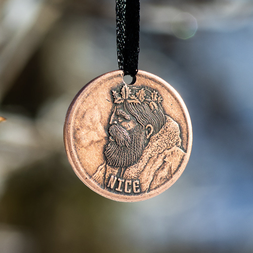 Naughty or Nice Copper Ornament | Holiday Ornaments | Wiccan Center