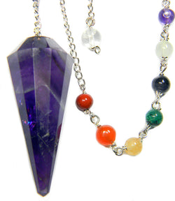 Amethyst Chakra Pendulum for Channeling and Intuition | Pendulums | Wiccan Center