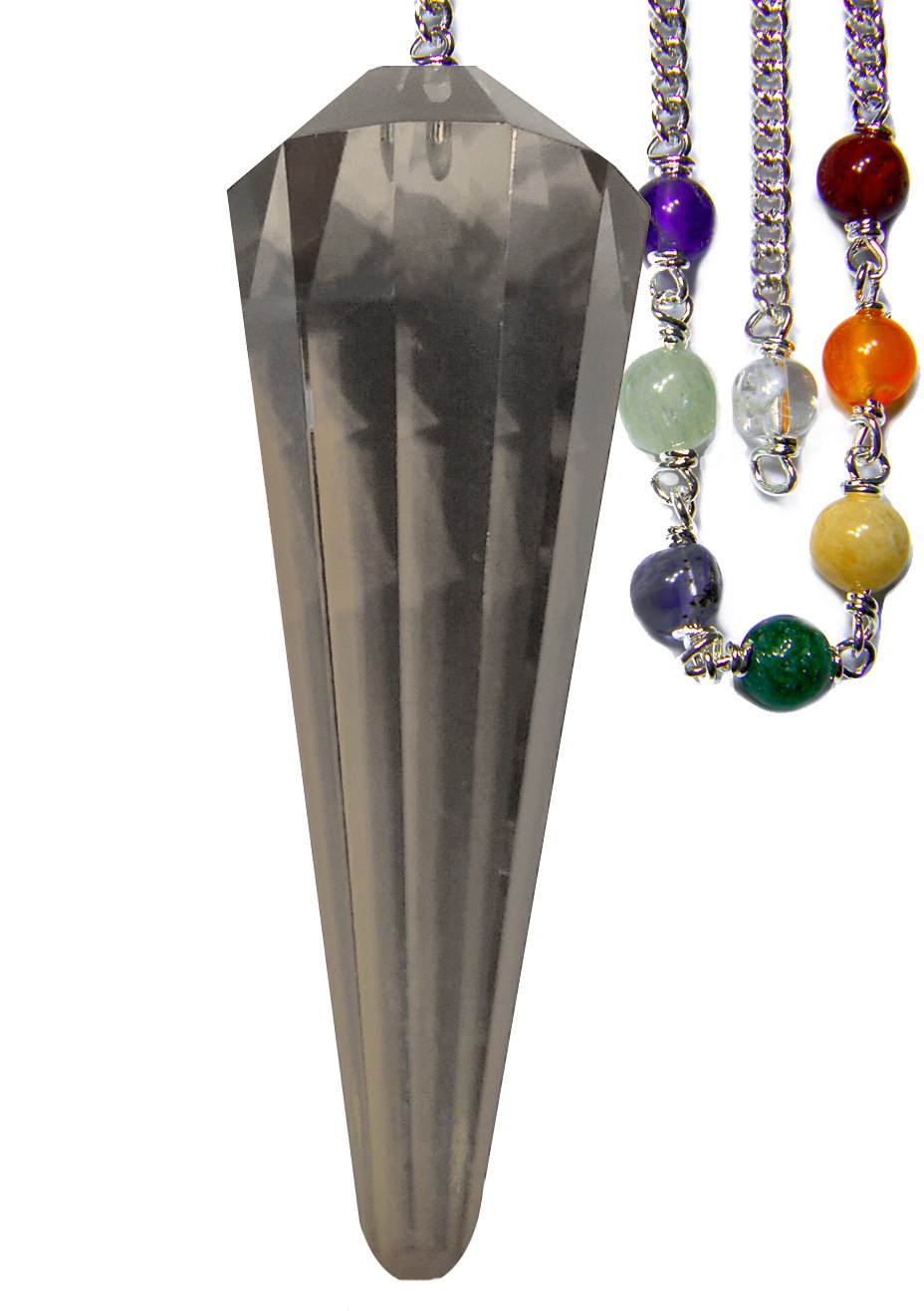 Smoky Quartz Faceted Chakra Pendulum for Grounding and Security | Pendulums | Wiccan Center