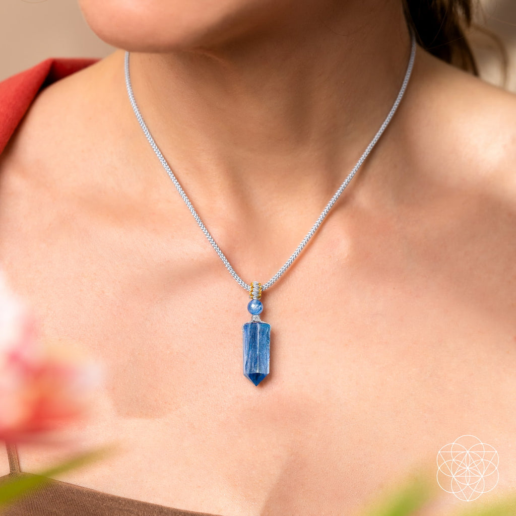 The Aura Shield - Rare Kyanite Pendant | Pendant | Wiccan Center