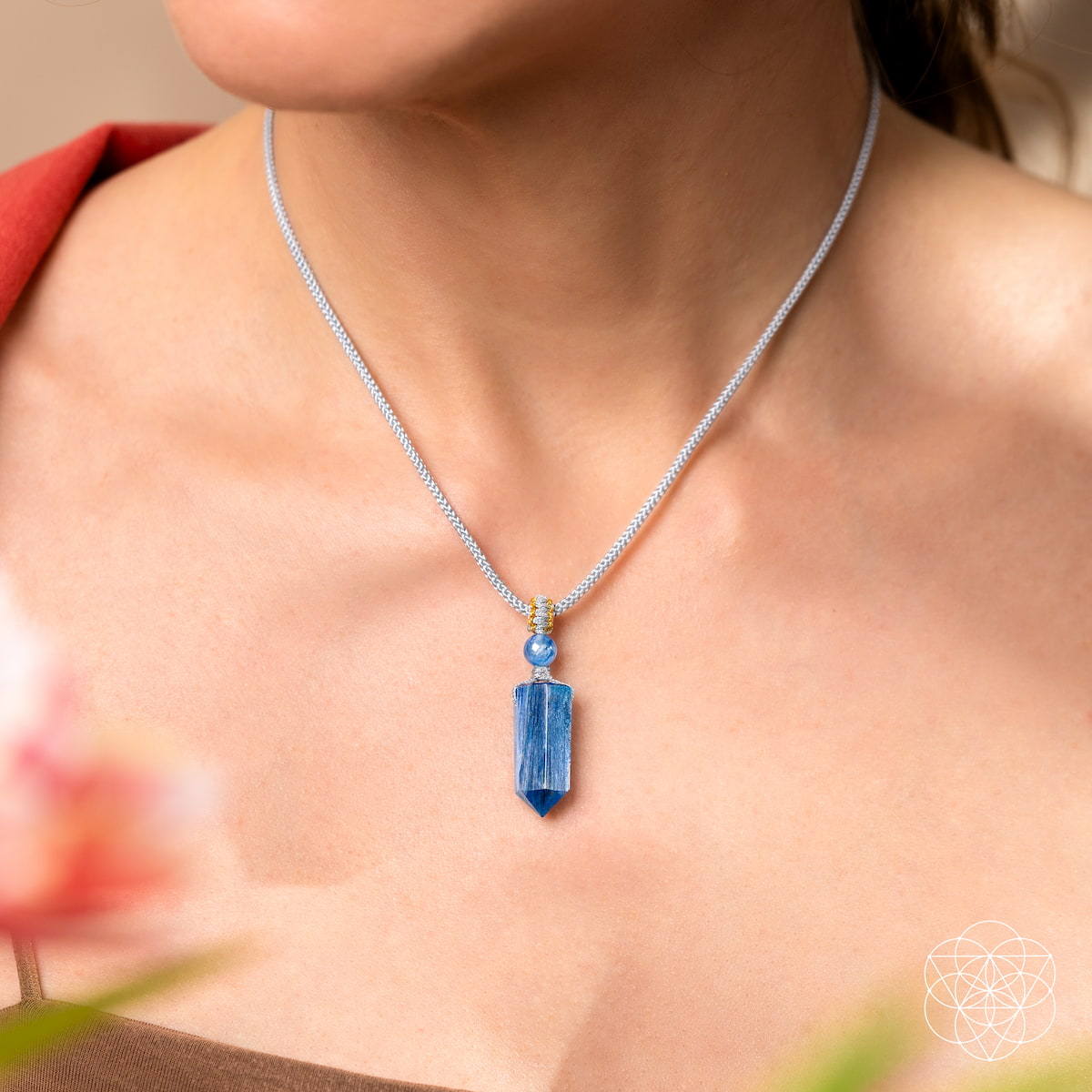 The Aura Shield - Rare Kyanite Pendant | Pendant | Wiccan Center