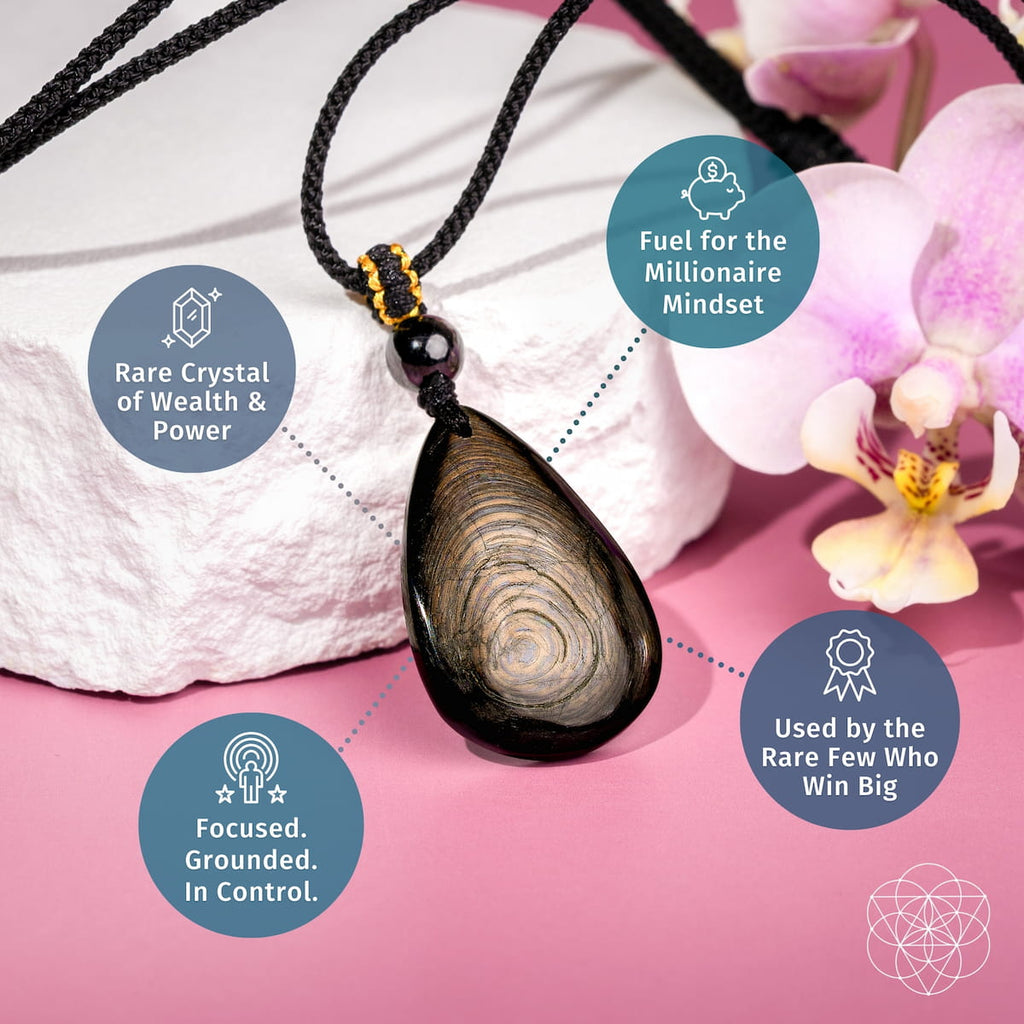 The ﻿Hypersthene Millionaire Manifestation Pendant | Necklace | Wiccan Center