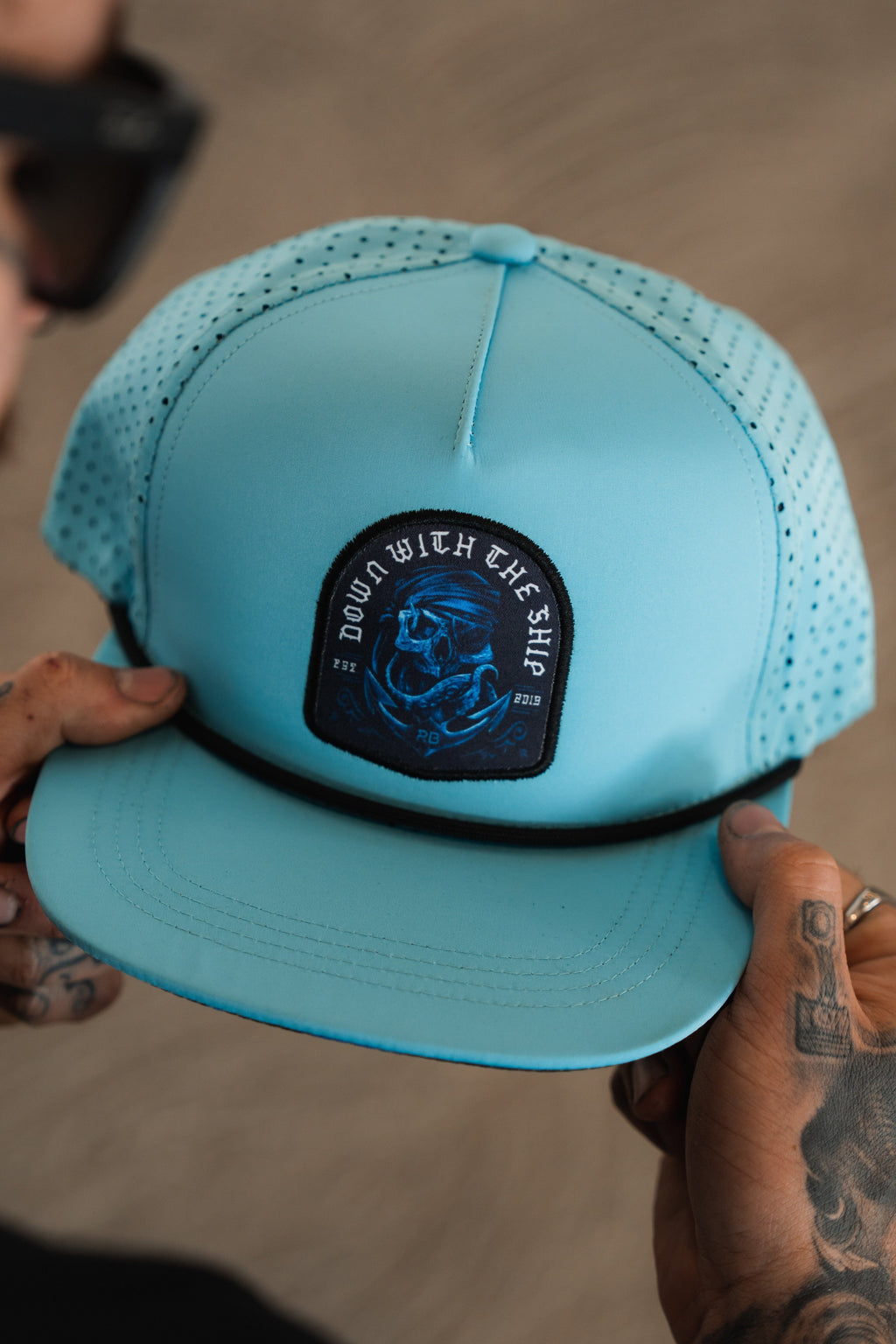 Ship Wreck BLUE Snapback | hat | Wiccan Center