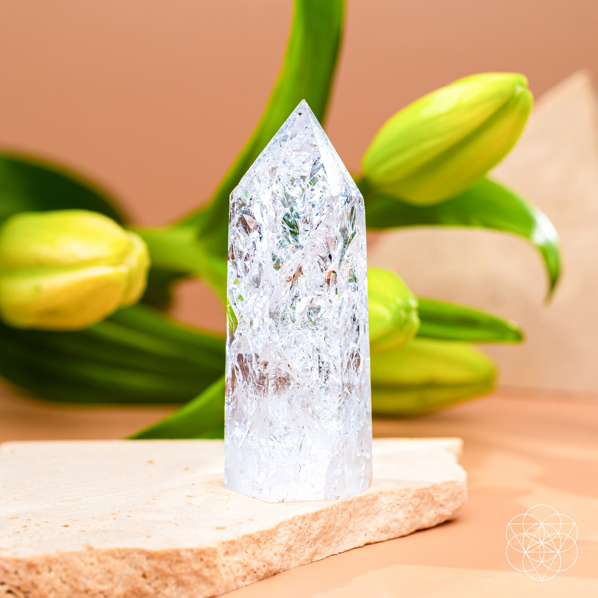Limitless Manifestation - Ice Quartz Point | Home Decoration | Wiccan Center