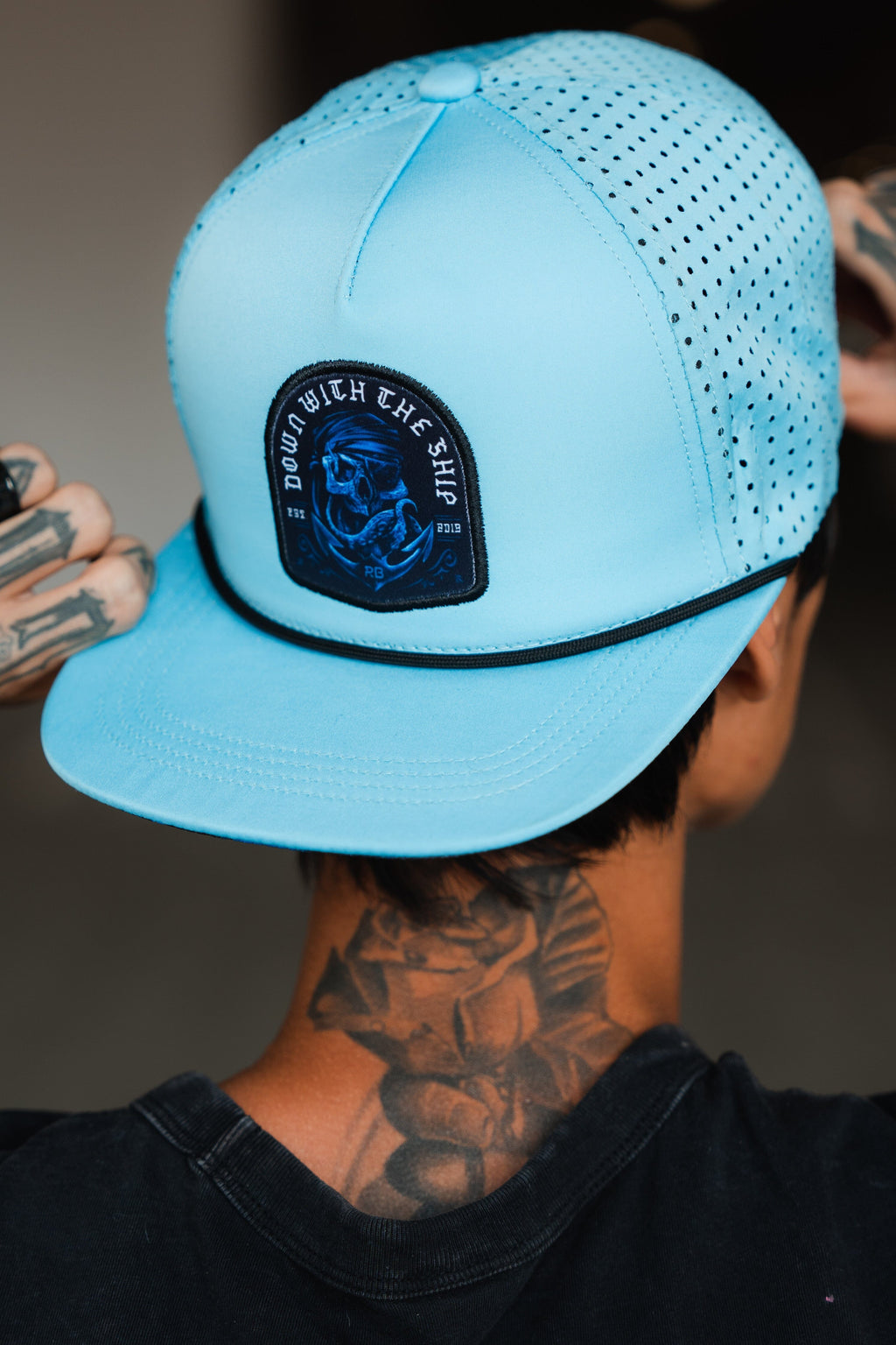 Ship Wreck BLUE Snapback | hat | Wiccan Center