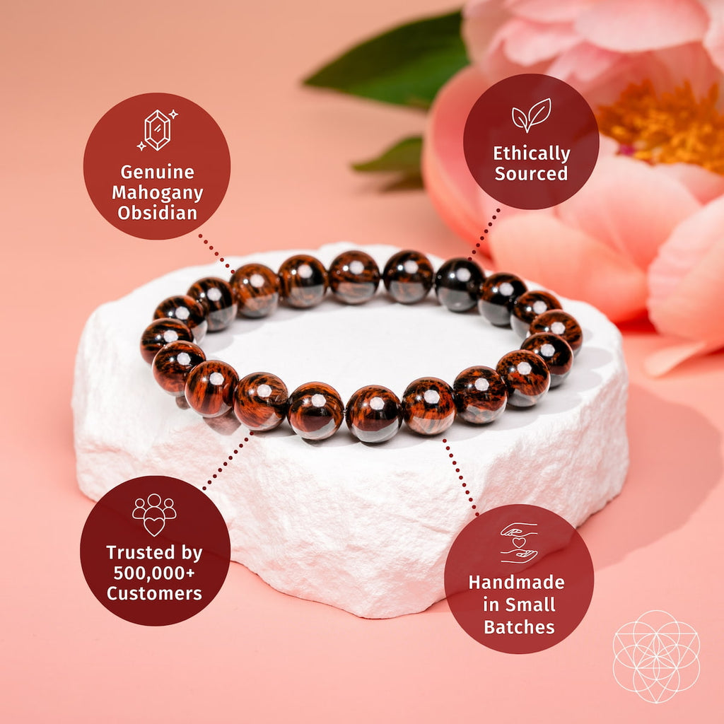 The Self-Sabotage Breaker - Mahogany Obsidian Bracelet | Bracelet | Wiccan Center