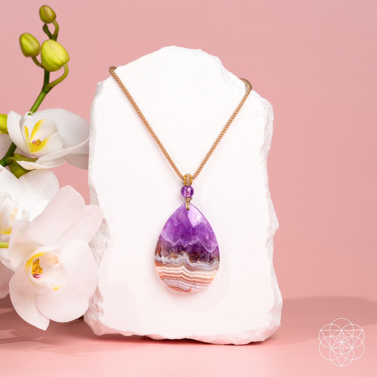Bring My Spark Back – The Amethyst Crazy Lace Agate Pendant | Pendant | Wiccan Center
