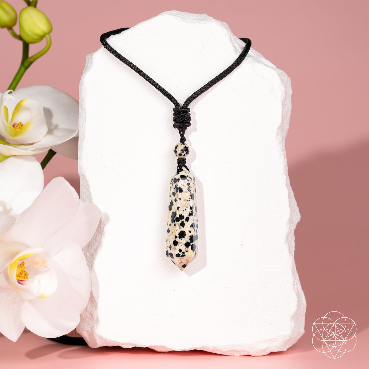 My World Has Color Again – The Dalmatian Jasper Pendant | Pendant | Wiccan Center