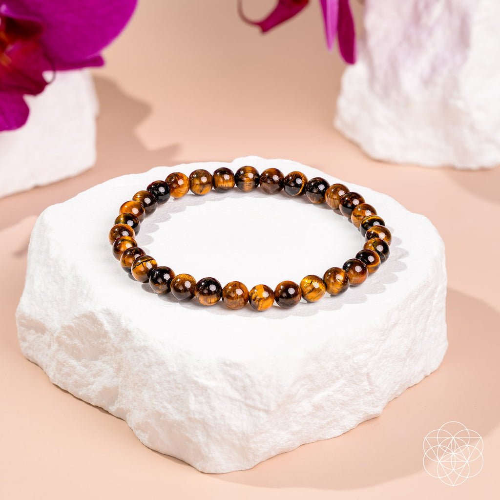 Built to Win – 7A Grade Tiger’s Eye Bracelet | 6mm | Bracelet | Wiccan Center