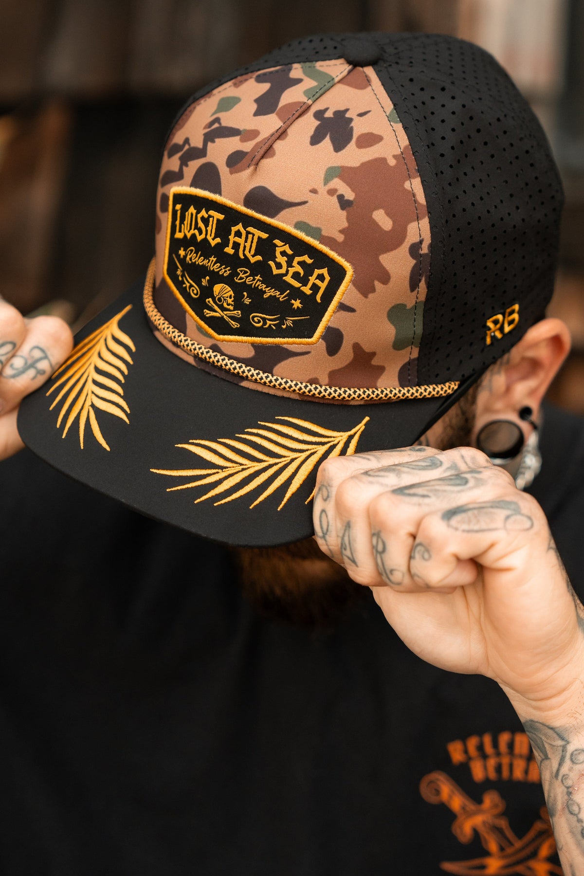 Lost At Sea Frog Camo Snapback | hat | Wiccan Center