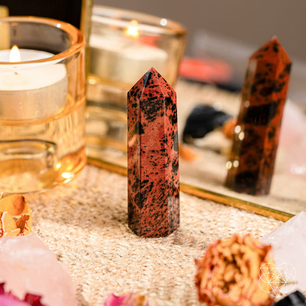 Cut the Cord, Keep Your Fire - Mahogany Obsidian Point | Home Decoration | Wiccan Center