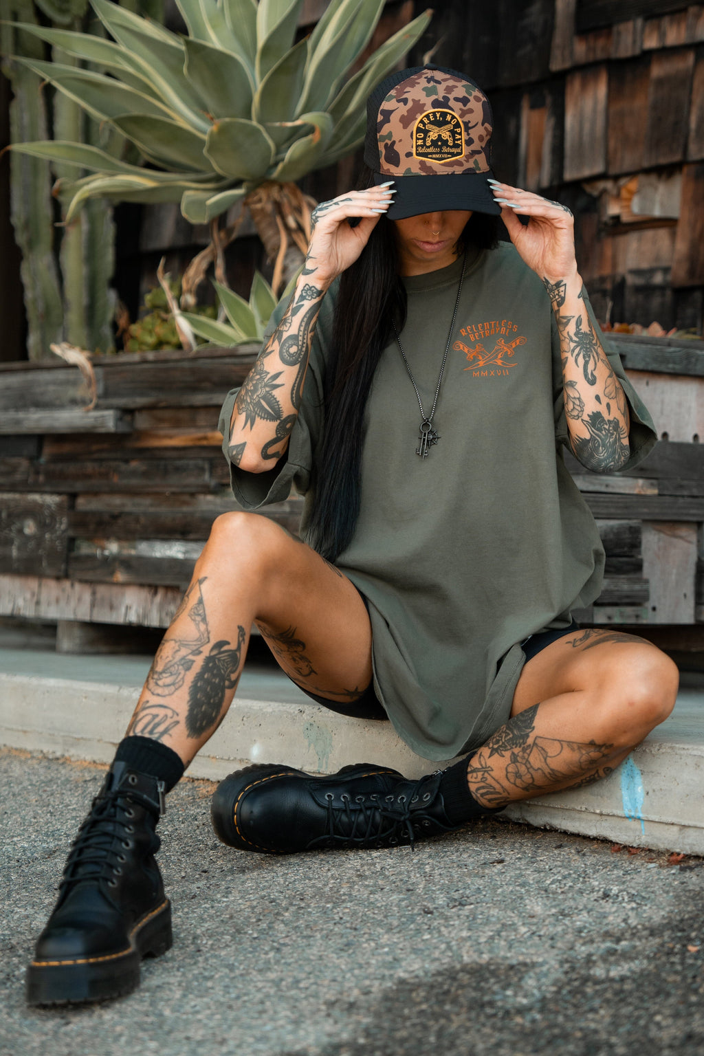Hell or High Water Premium Olive T-Shirt | | Wiccan Center