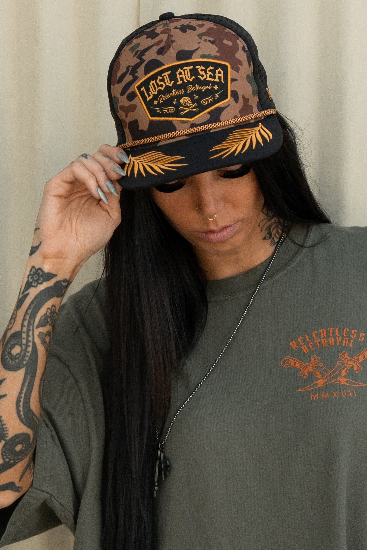 Lost At Sea Frog Camo Snapback | hat | Wiccan Center