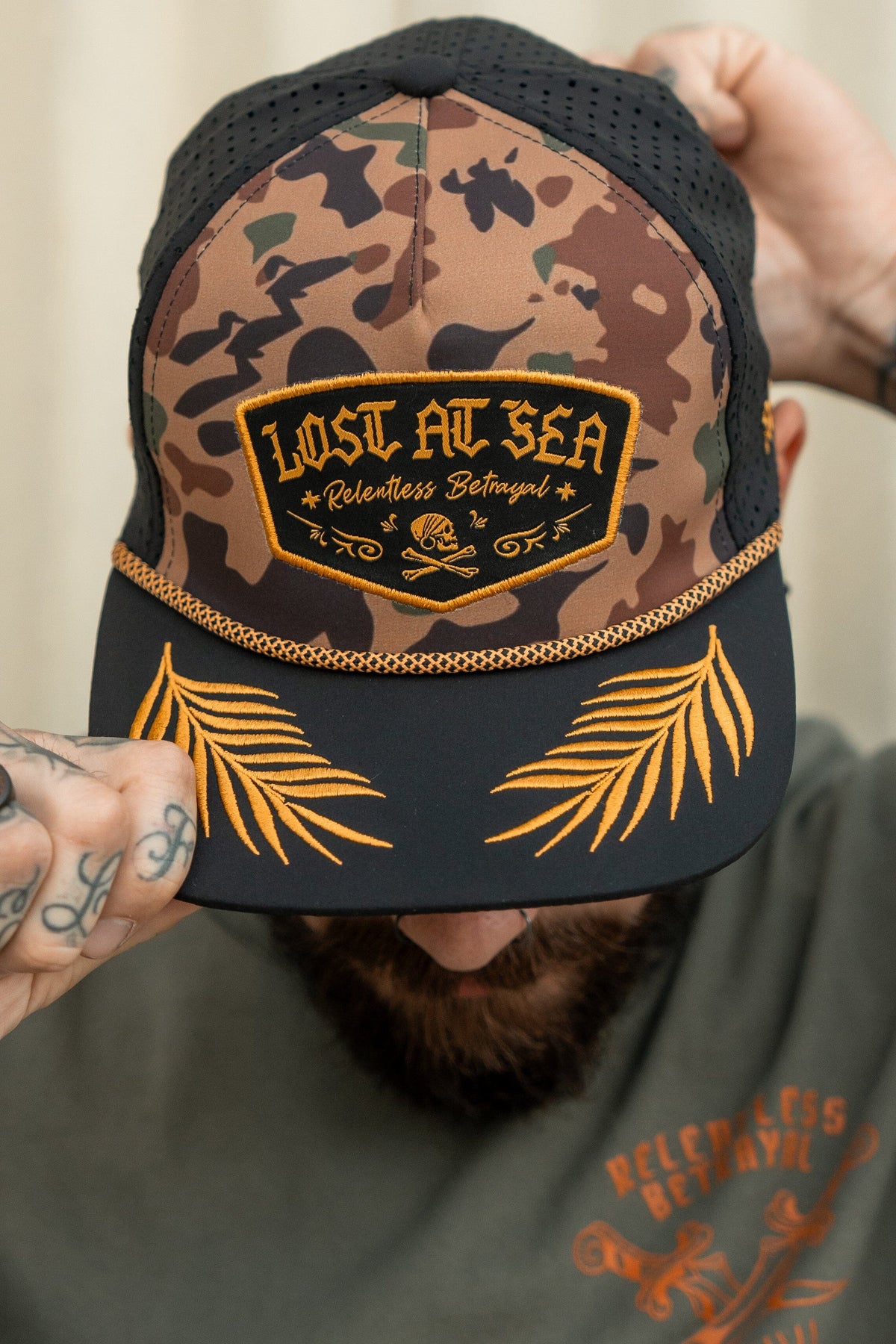 Lost At Sea Frog Camo Snapback | hat | Wiccan Center
