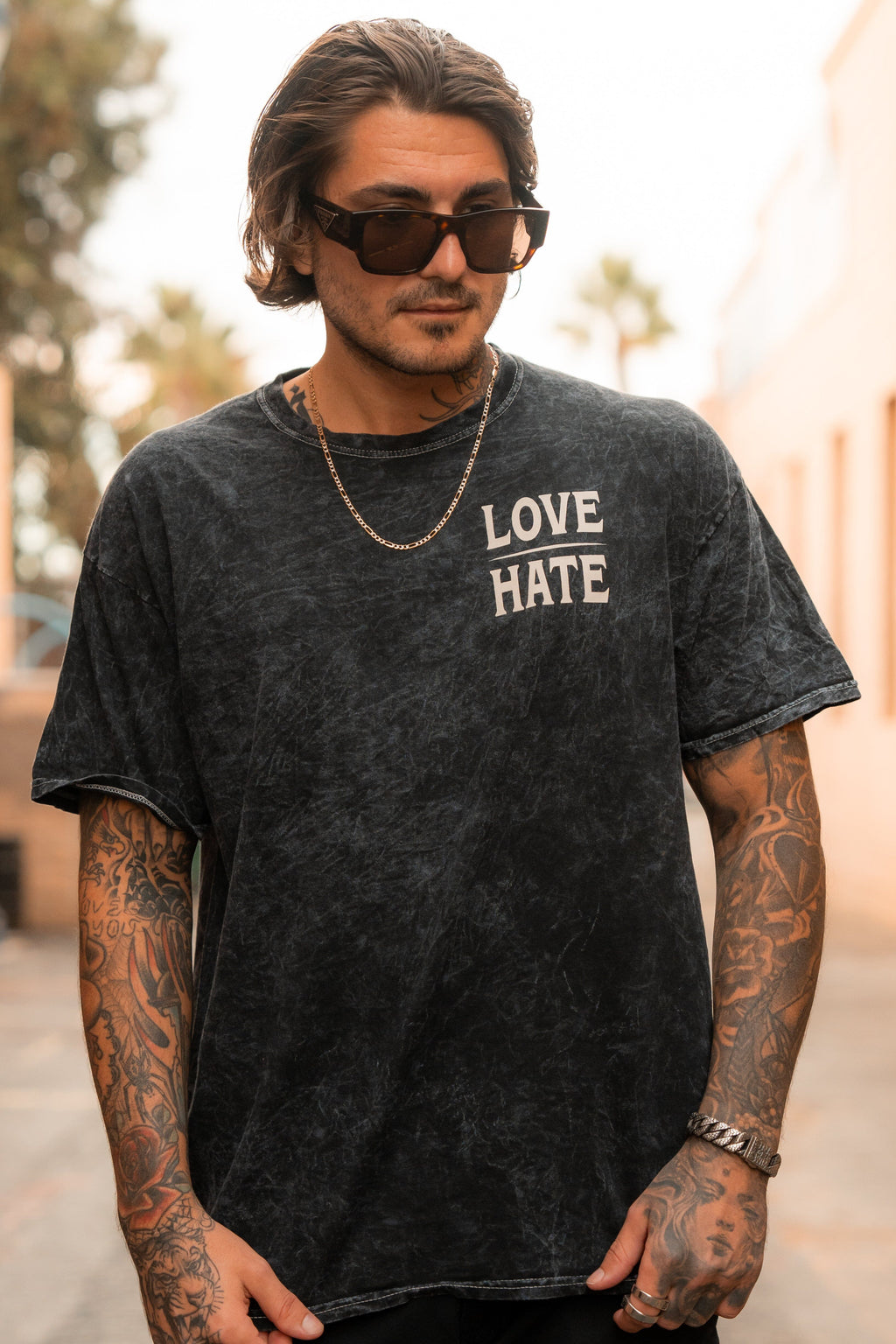Love/Hate Premium T-Shirt | | Wiccan Center