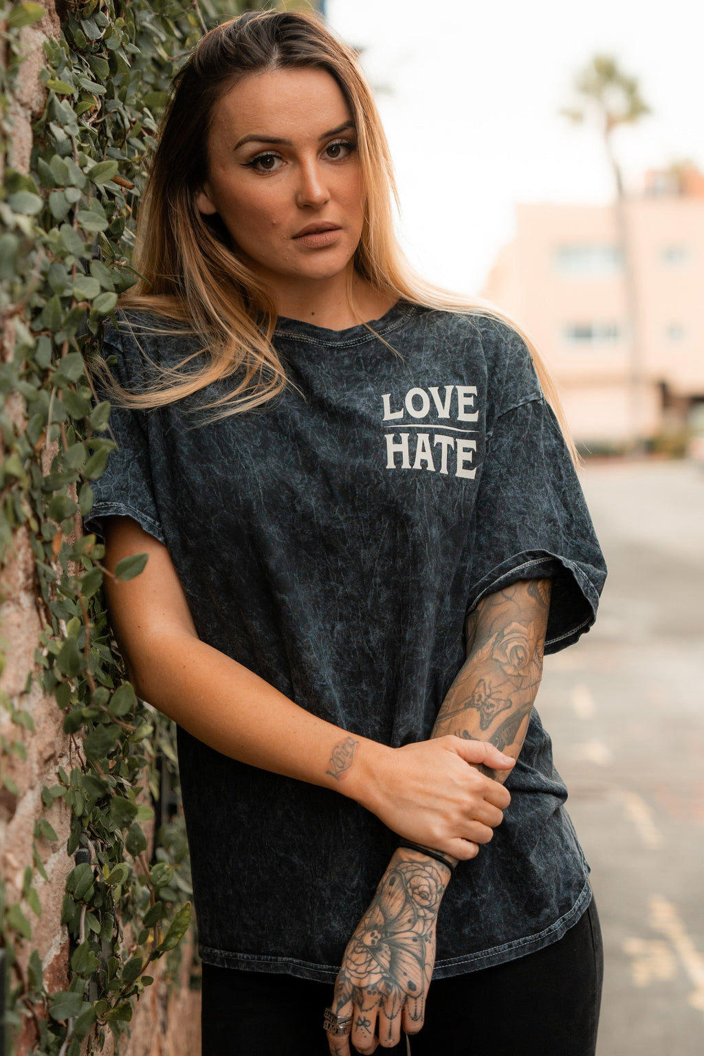 Love/Hate Premium T-Shirt | | Wiccan Center