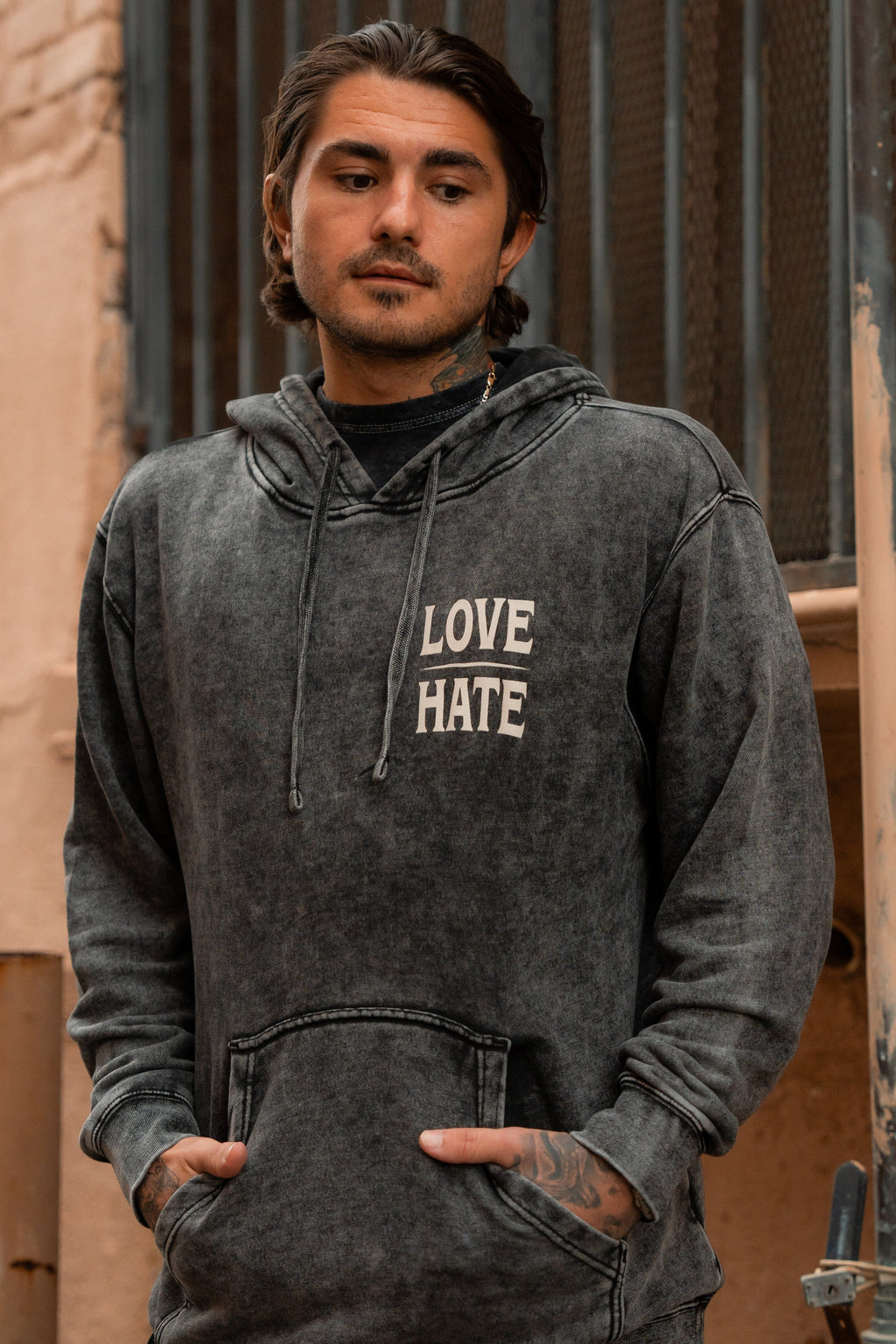 Love/Hate Premium Hoodie | | Wiccan Center