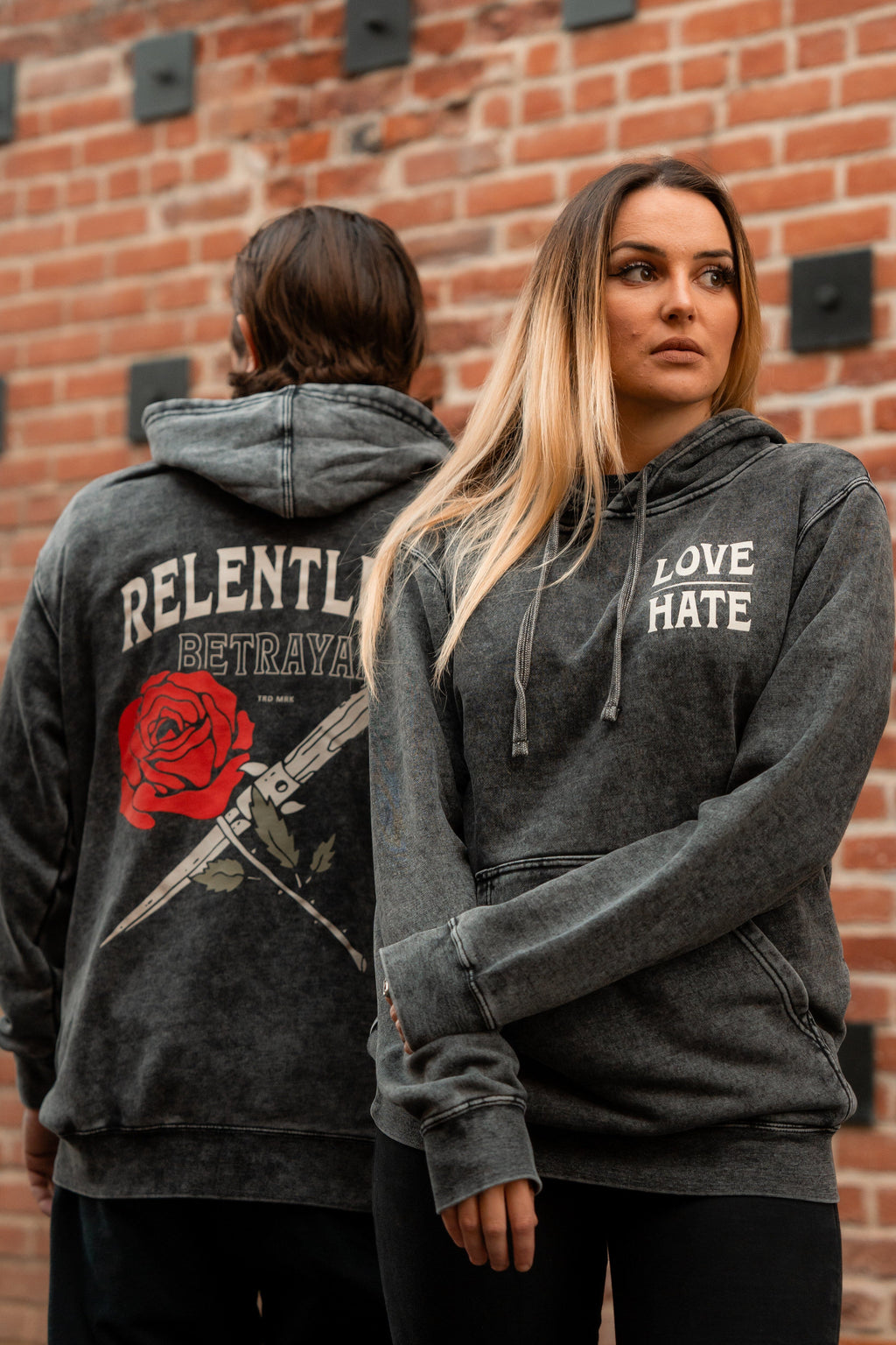 Love/Hate Premium Hoodie | | Wiccan Center