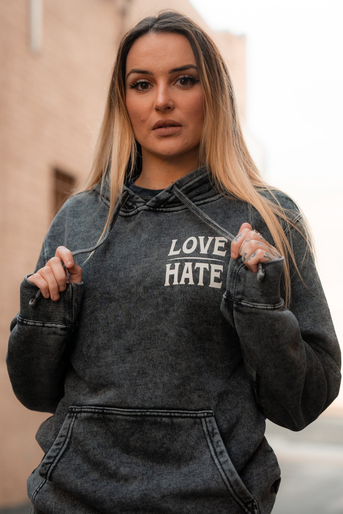 Love/Hate Premium Hoodie | | Wiccan Center