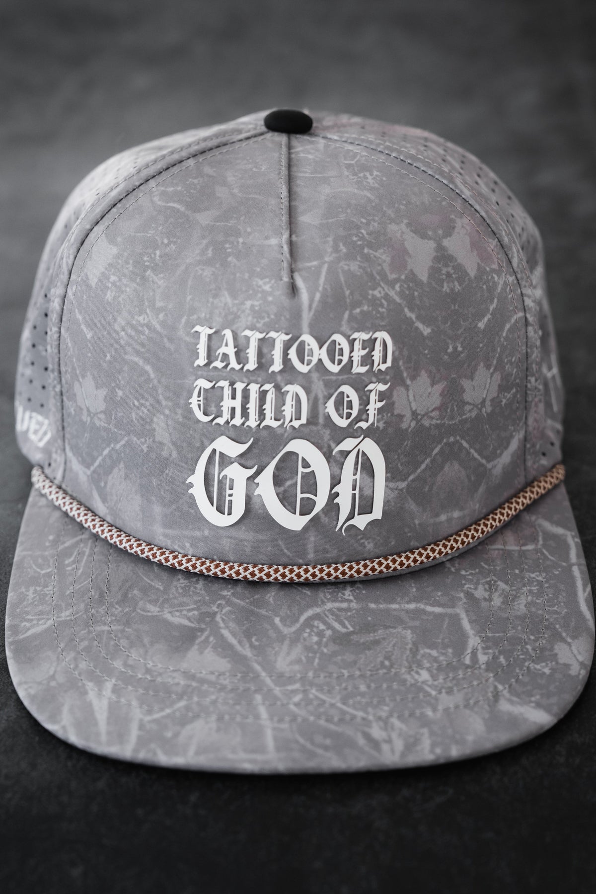 Tattooed Child of God Deadwood Camo PVC Snapback | hat | Wiccan Center