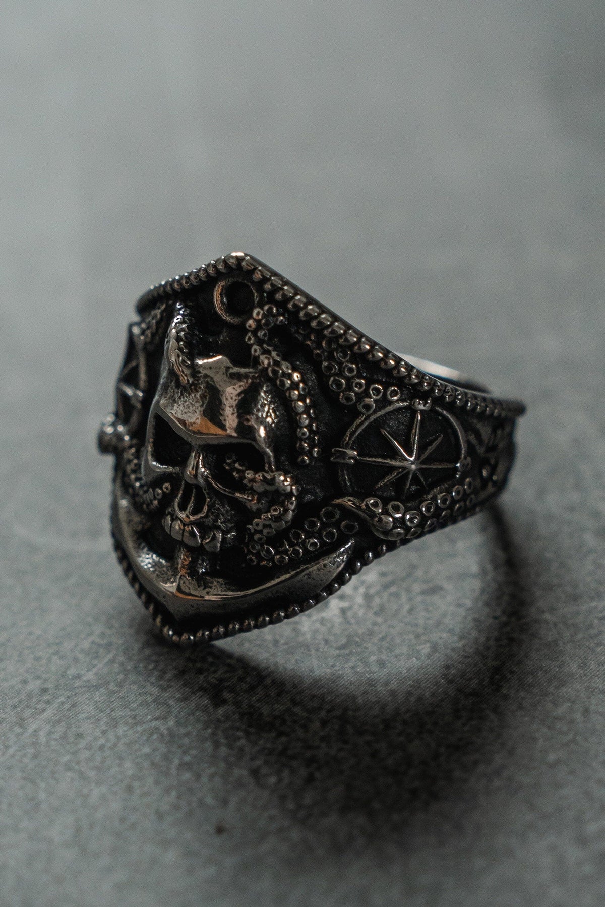 Dead Men Tell No Tales Stainless Steel Ring | jewelry | Wiccan Center