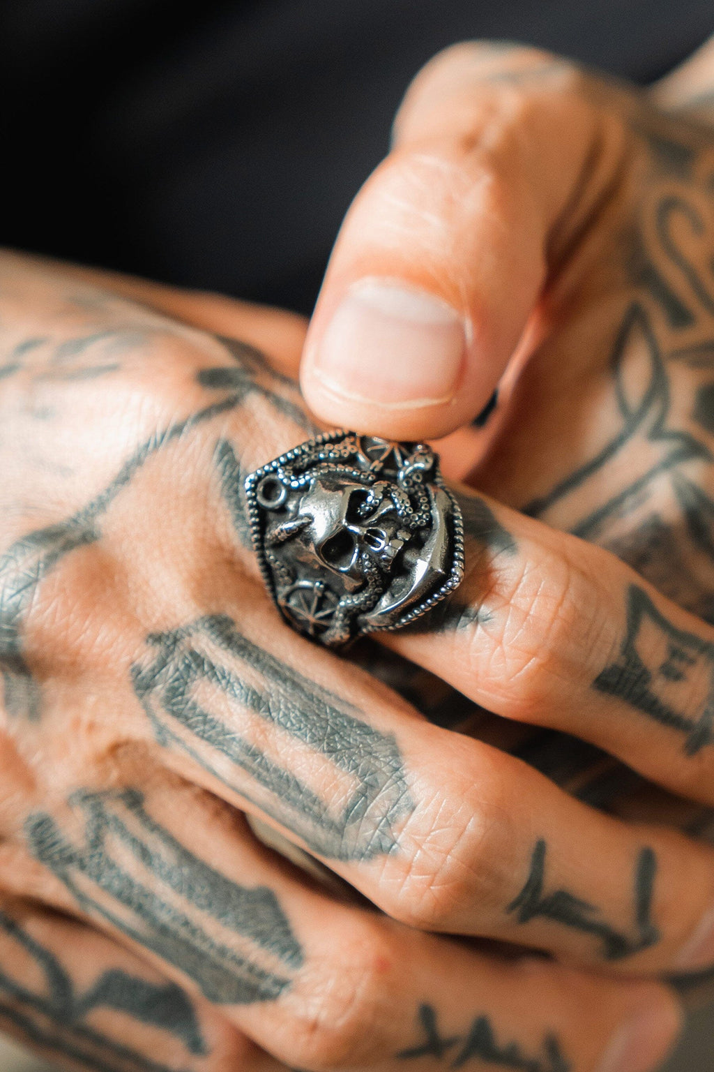 Dead Men Tell No Tales Stainless Steel Ring | jewelry | Wiccan Center