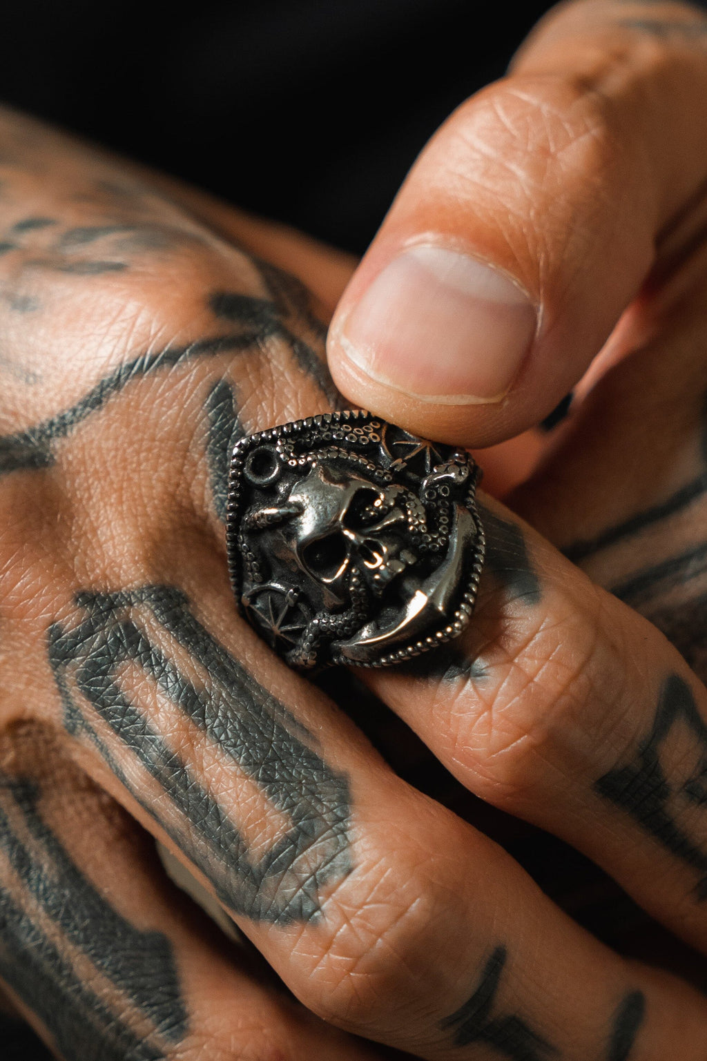 Dead Men Tell No Tales Stainless Steel Ring | jewelry | Wiccan Center
