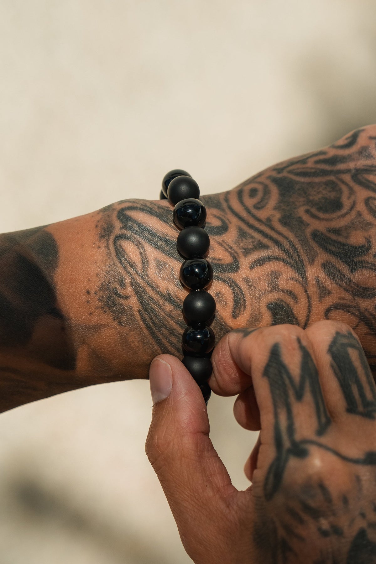 Black Pearl Monarch GOLD Ed. Gemstone Bracelet | jewelry | Wiccan Center