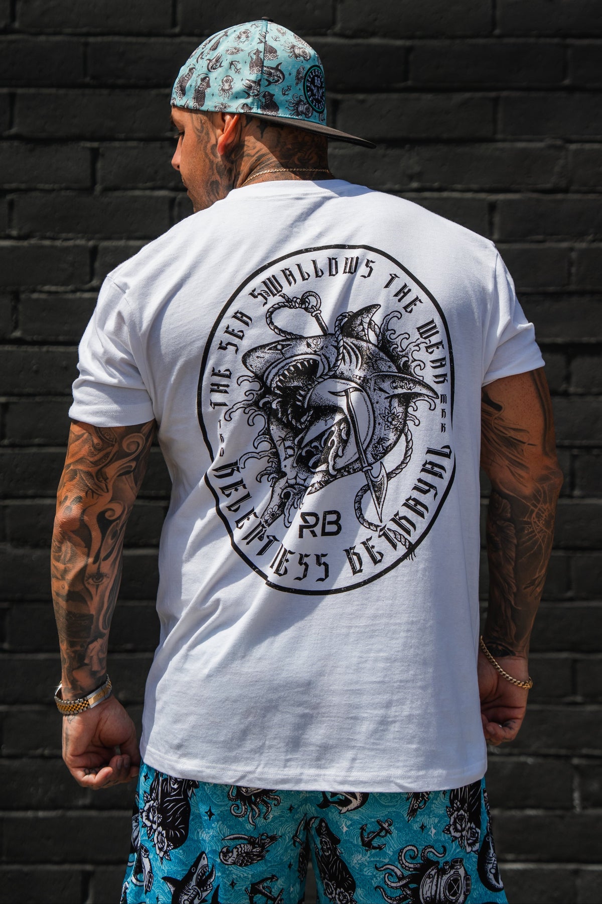 Sea Swallows The Weak White T-Shirt | | Wiccan Center