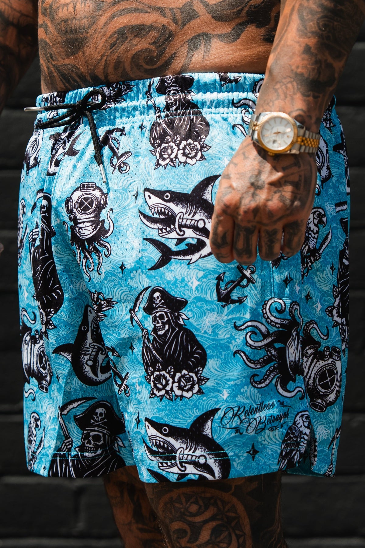 Premium Mesh Shorts | 5.5"- The Sea Swallows the Weak | | Wiccan Center