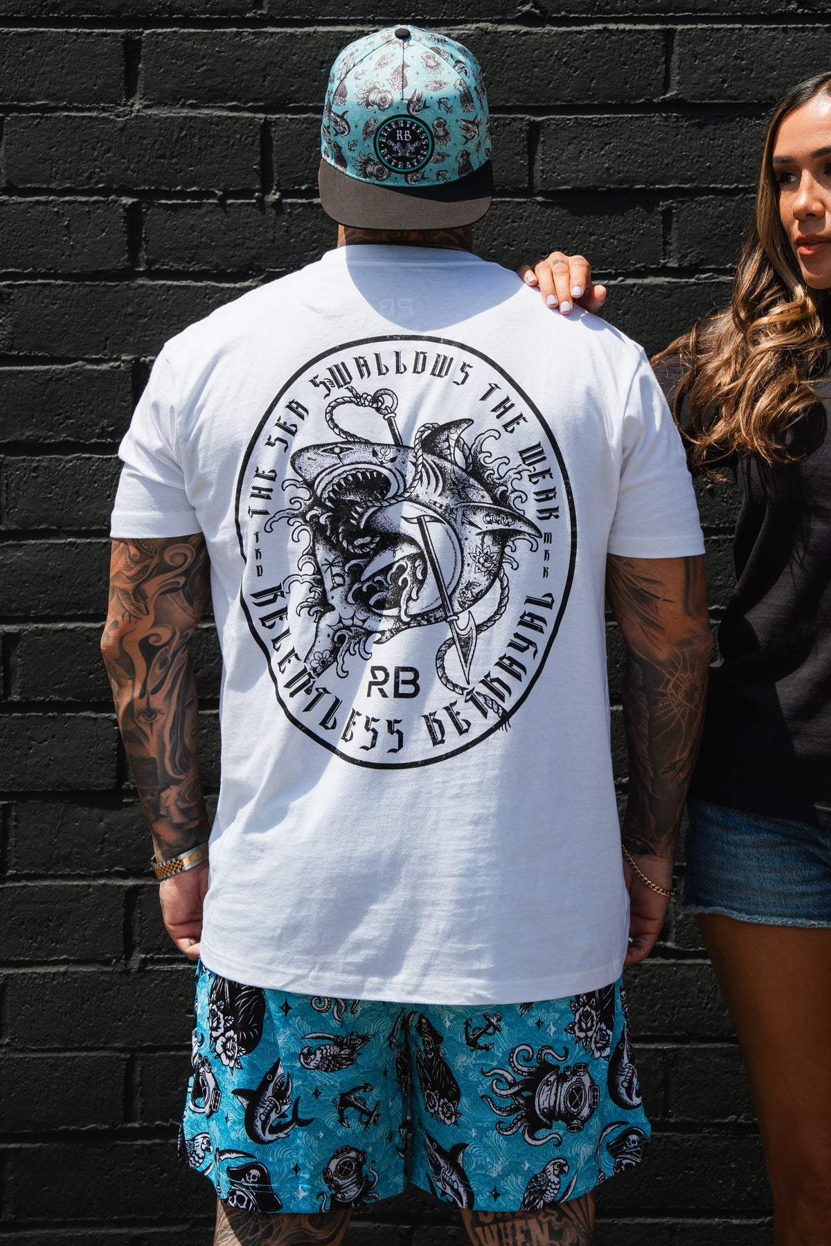 Sea Swallows The Weak White T-Shirt | | Wiccan Center