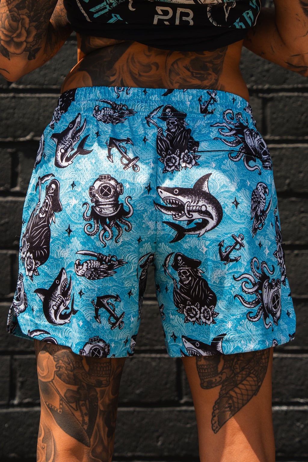 Premium Mesh Shorts | 5.5"- The Sea Swallows the Weak | | Wiccan Center