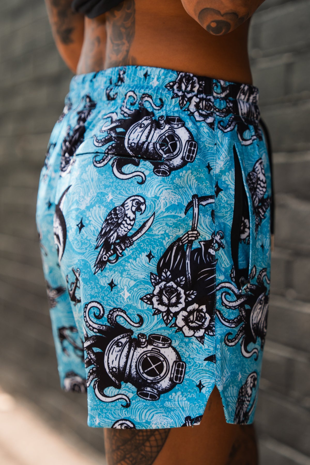 Premium Mesh Shorts | 5.5"- The Sea Swallows the Weak | | Wiccan Center
