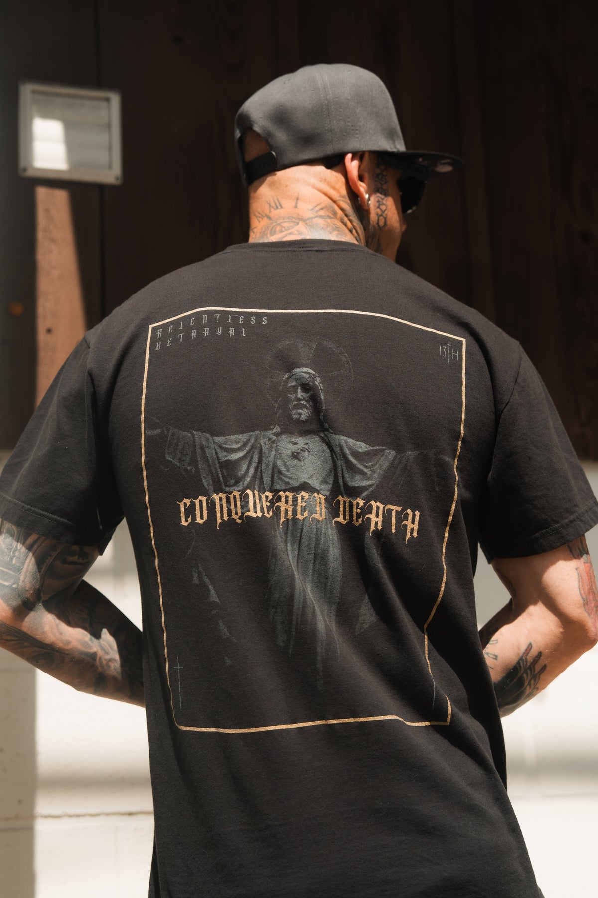 Conquered Death Premium Gold Foil T-Shirt | | Wiccan Center