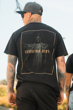 Conquered Death Premium Gold Foil T-Shirt | | Wiccan Center