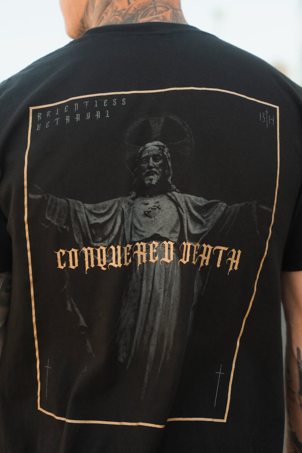 Conquered Death Premium Gold Foil T-Shirt | | Wiccan Center